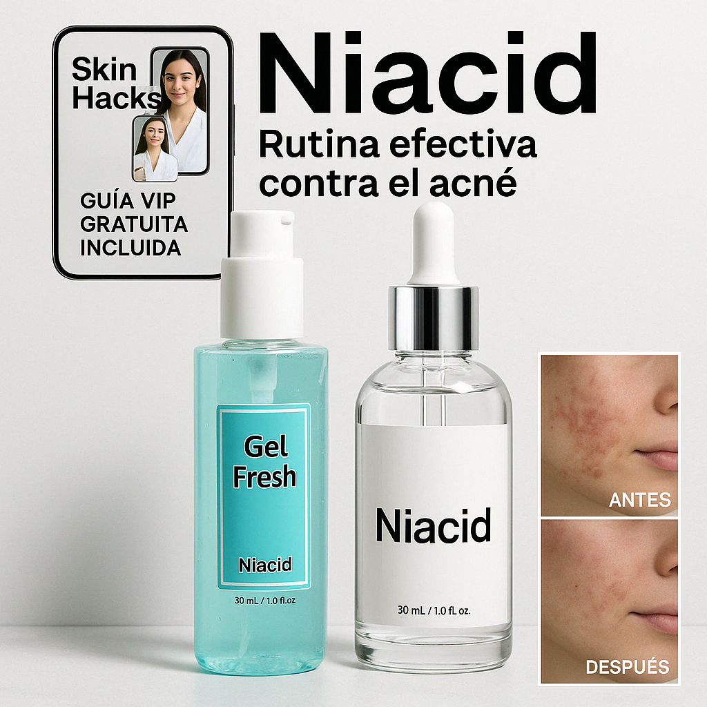 Dúo Regenerador Niacid + Guía Premium de Skincare (Valorado en $400 USD) 🔥